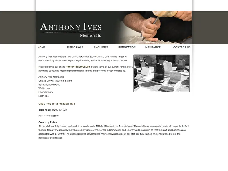 Anthony Ives business website