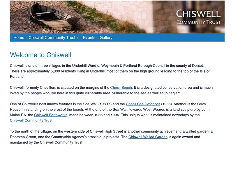 Chiswel Community website project