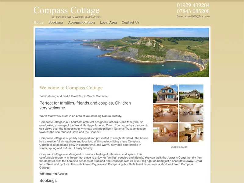 Compass Cottage Worth Matravers Accommodation project