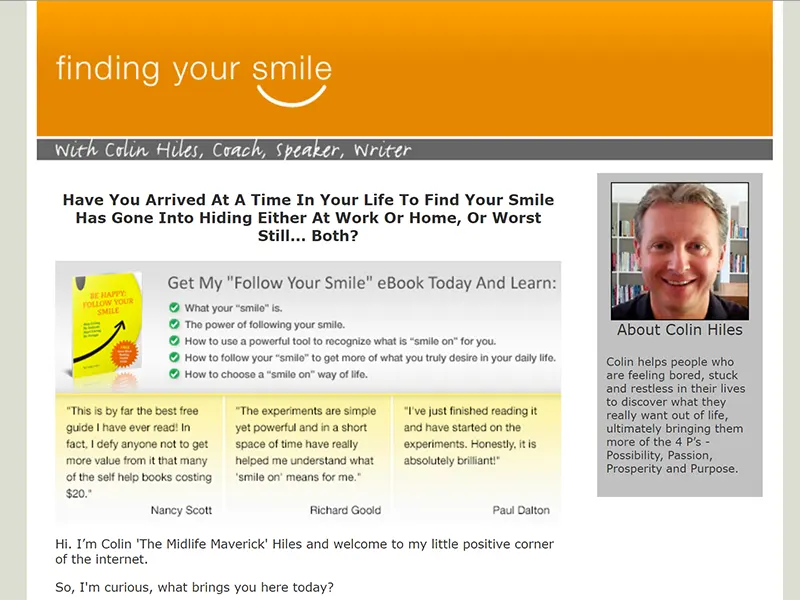 Finding your smile website project