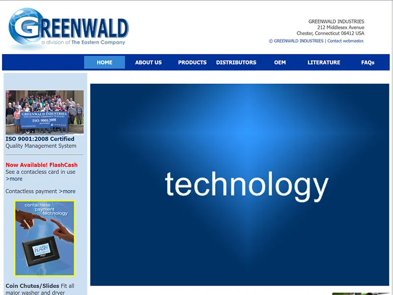 Greenwald Industries Business website project