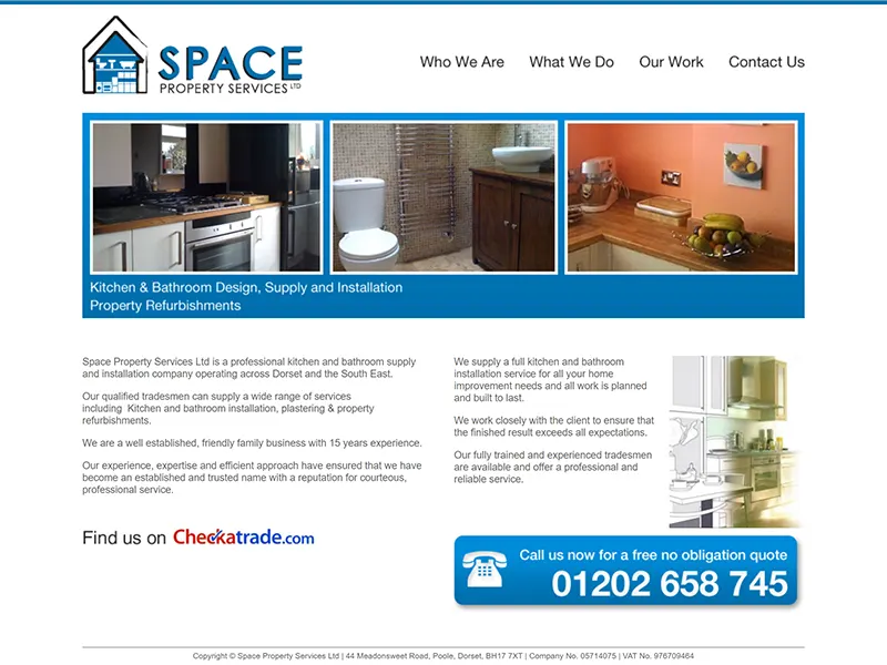 Space Property Services Business Website Project