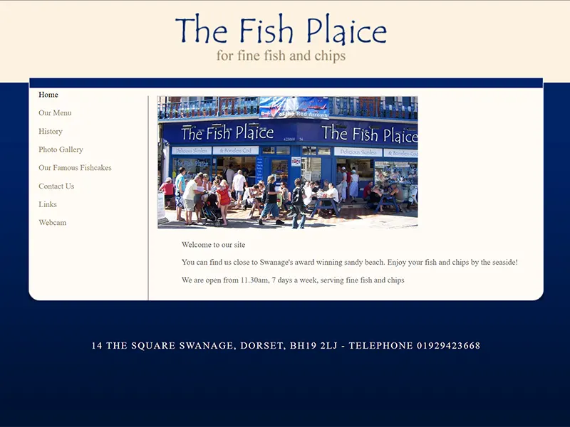 The Fish Plaice Business Website Project