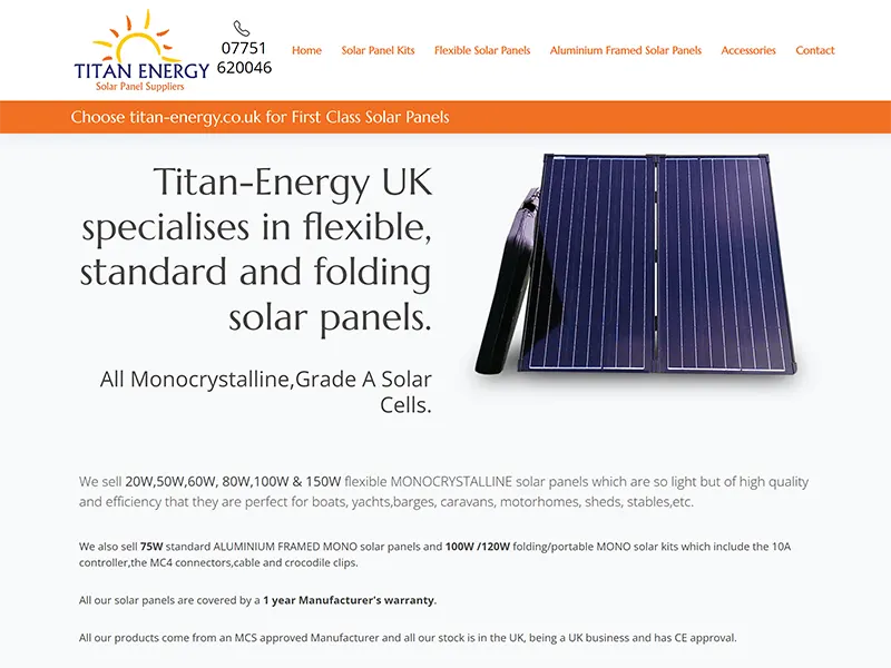 Titan Energy Business Website Project