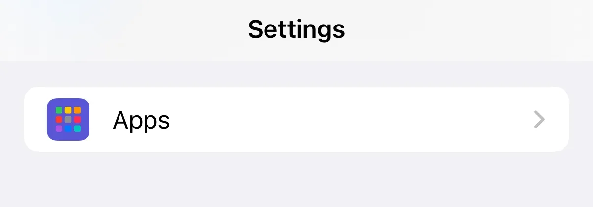 Settings Screen